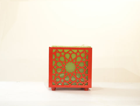 Square Arabesque Red