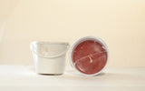 Small Bucket filled with Citronella White Red