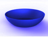 Deep Plastic Plate 20cm Blue