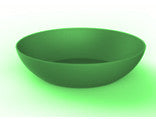 Deep Plastic Plate 20cm Green