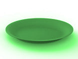 Flat Plastic Plate 26cm Green