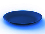 Flat Plastic Plate 21cm Blue