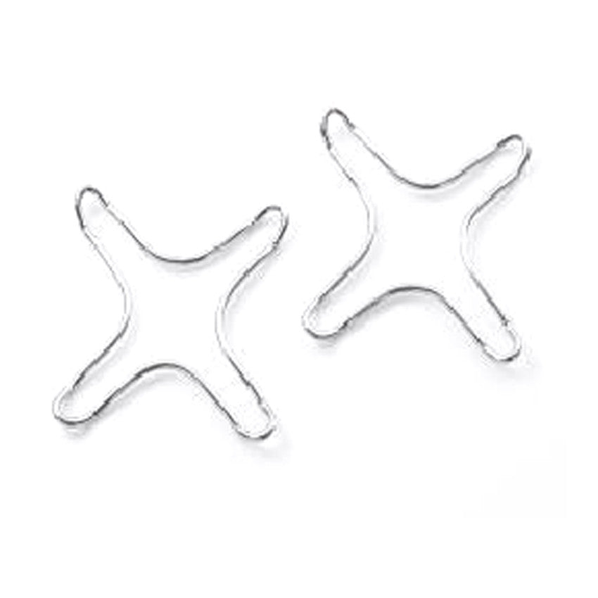 GAS SAFETY STARS, CHROME PLTD, 2PCS
