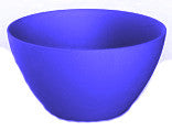 Bowl Plastic 15cm Blue