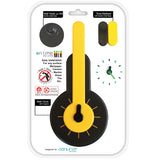 On-time wall clock Yellow Guitar