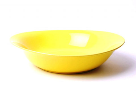 NC SEMI SQUARE 19 CM FLAT PLATE (YELLOW-PRISMA)