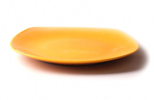 NC SEMI SQUARE 26 CM FLAT PLATE (YELLOW-PRISMA)