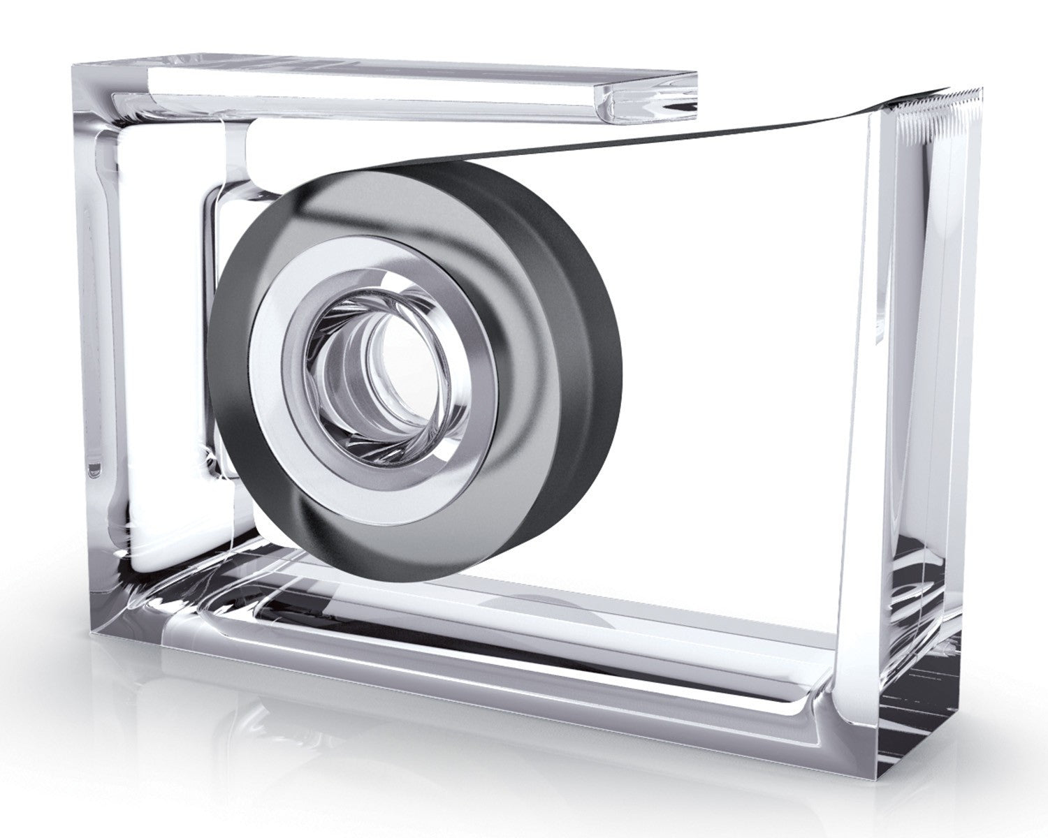 ROLL AIR Desktop tape dispenser transparent