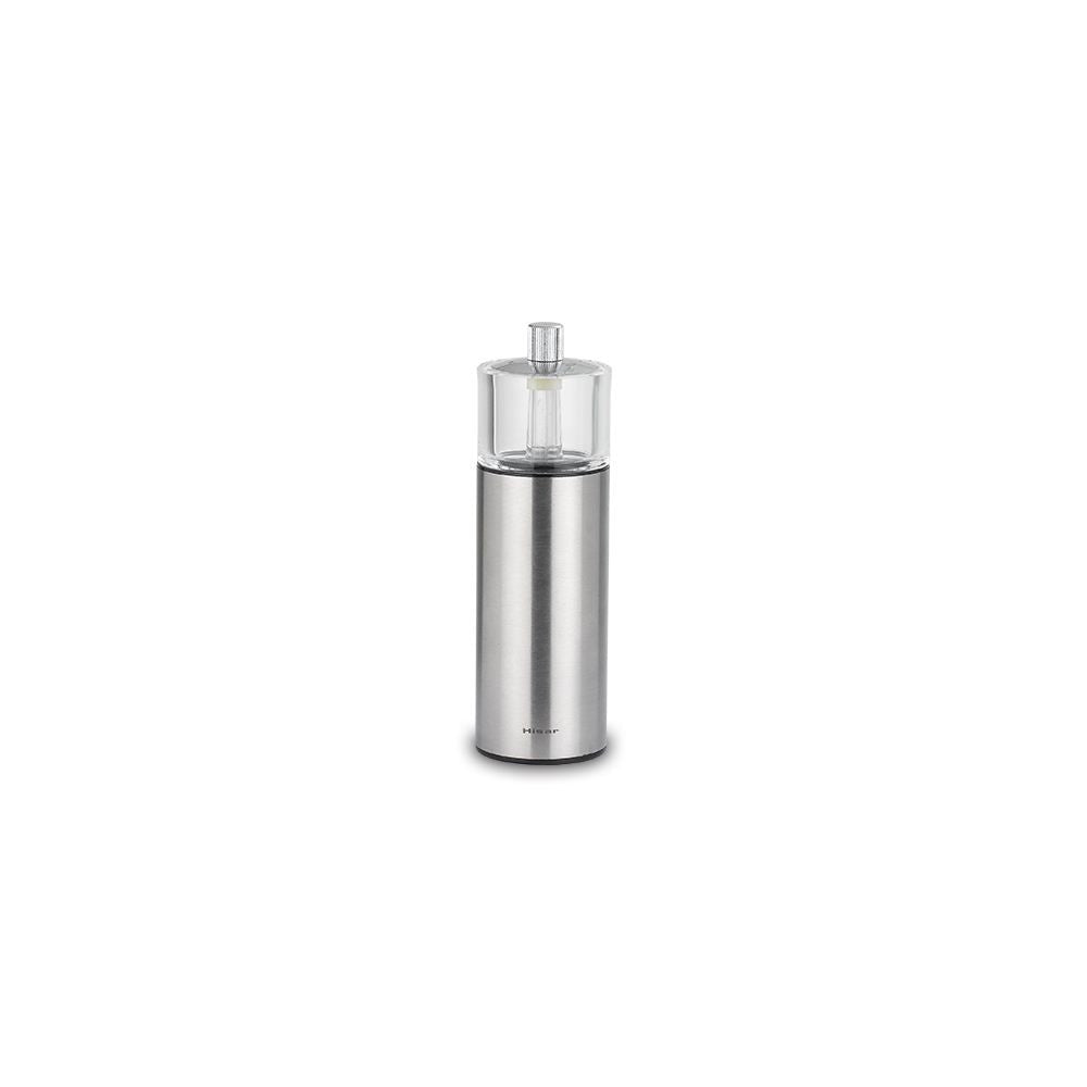 SALT &amp; PEPPER MILL SMALL CYLINDRICAL -PLATINUM