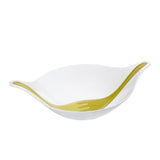 Salad bowl with servers 3l_LEAF L+mustard green with oliv/white_P1/4