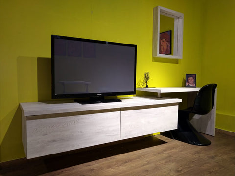 280 Cm TV Unit With Desk  Baro