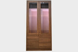98 cm Glass-door cabinet Hacienda White