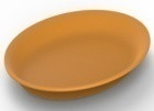 Serving plate plastic oval 36cm Orange