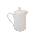 Classy  Coffee Pot with Cover White