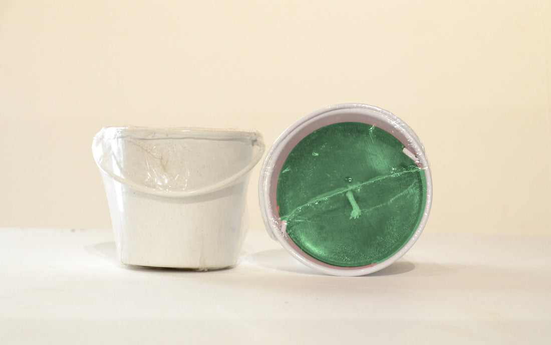 Large Bucket filled with Citronella White Green