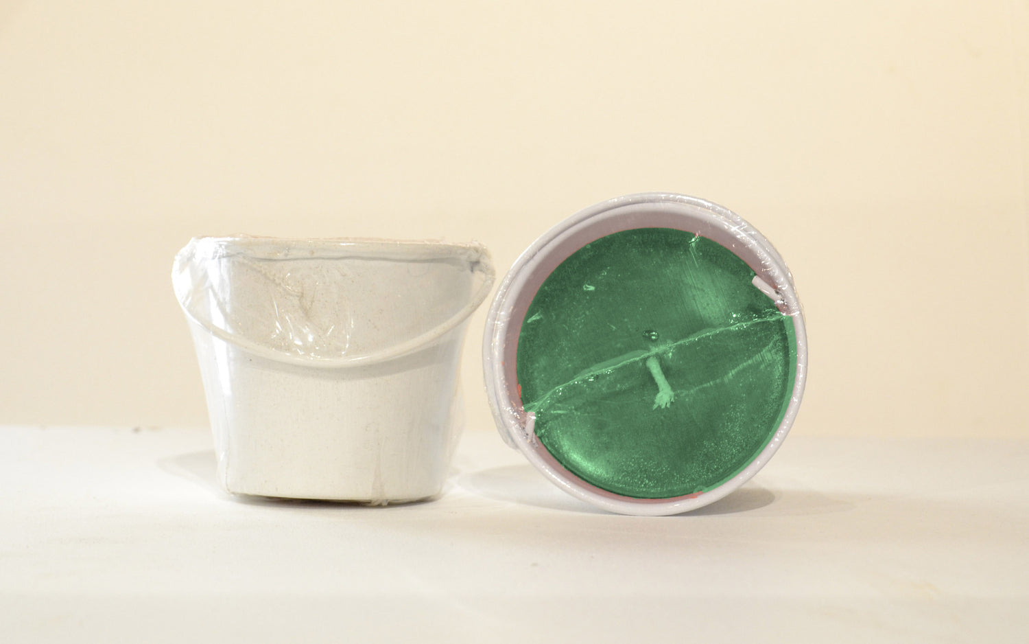 Large Bucket filled with Citronella White Green
