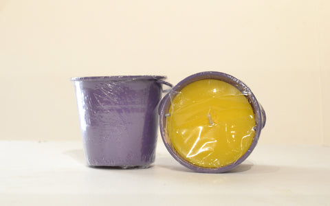 Small Bucket filled with Citronella Purple Yellow