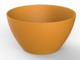 Bowl Plastic 15cm Orange
