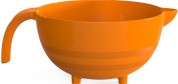 Mixing bowl with handle Orange
