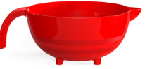 Mixing bowl with handle Red