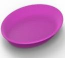 Serving plate plastic oval 36cm Fuchsia